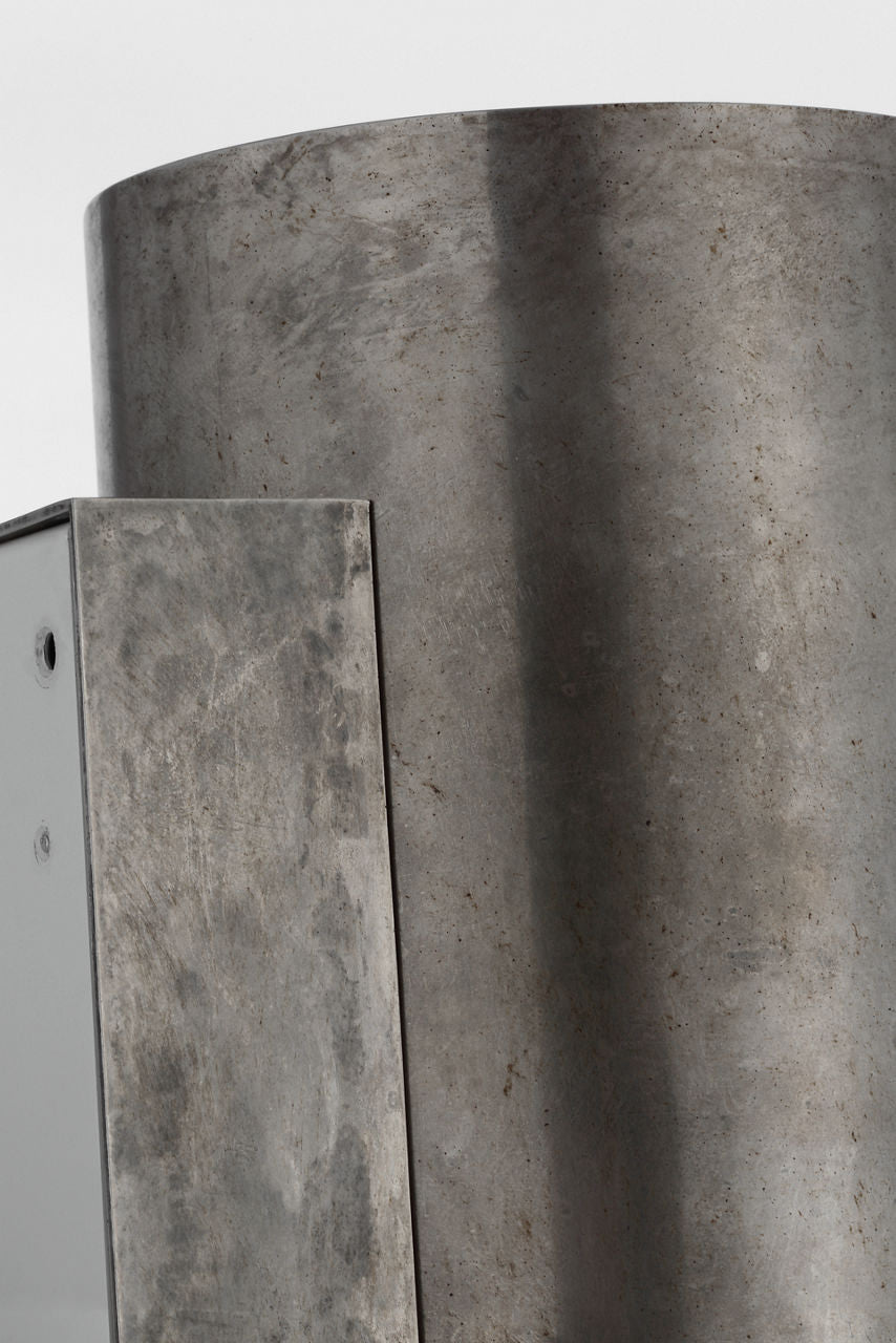 Armise 18" Sconce | Mottled Pewter | Alabaster