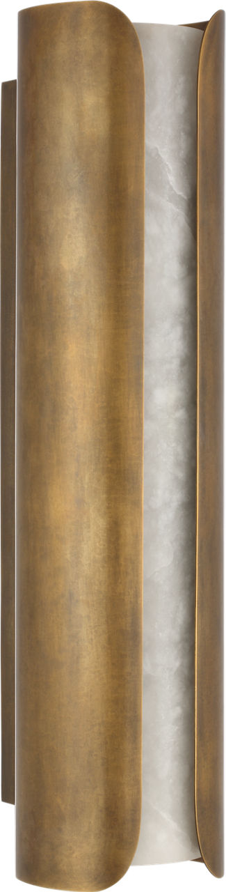 Armise 29" Sconce | Mottled Brass | Alabaster