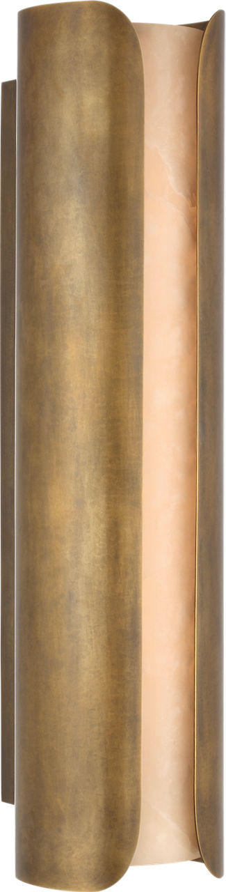 Armise 29" Sconce | Mottled Brass | Alabaster