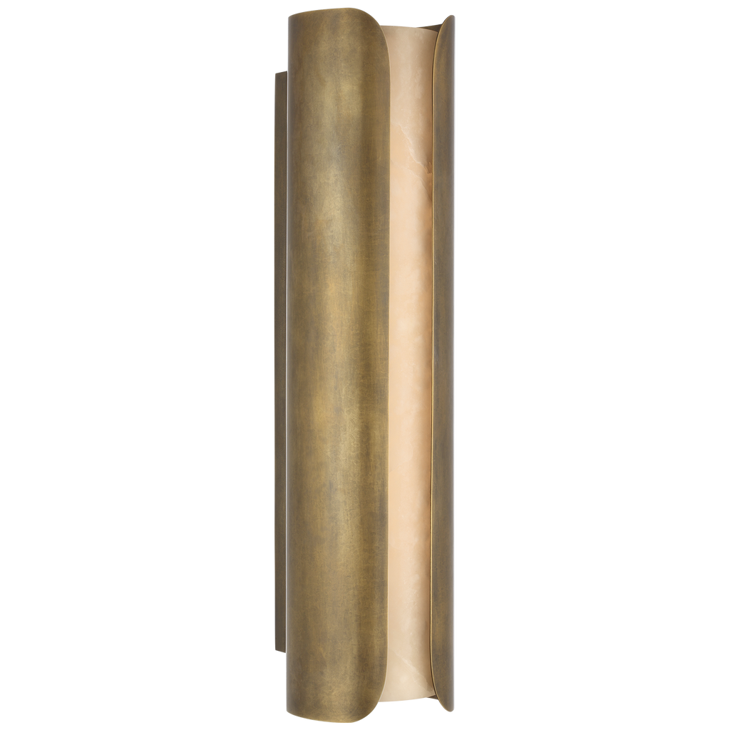 Armise 29" Sconce | Mottled Brass | Alabaster