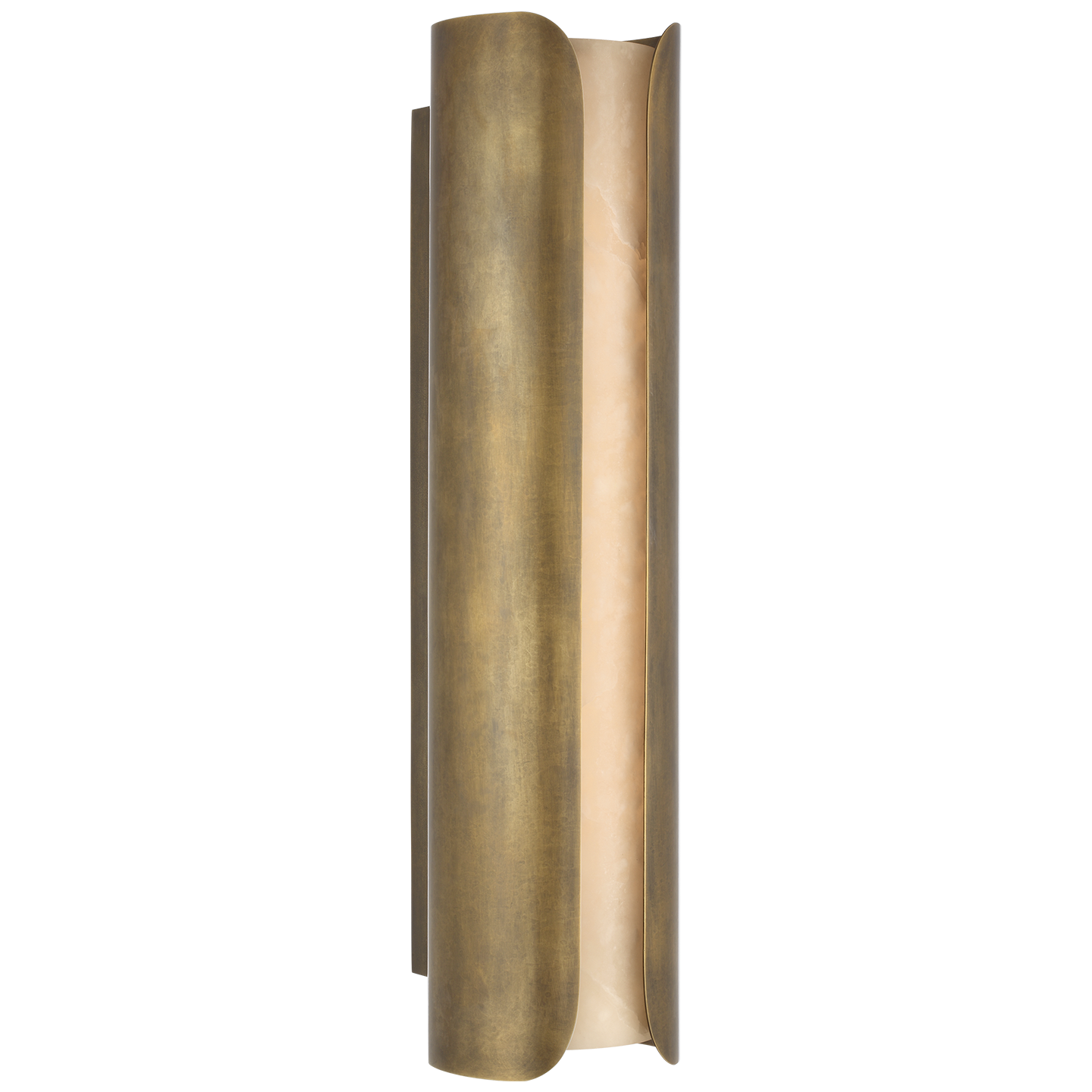Armise 29" Sconce | Mottled Brass | Alabaster