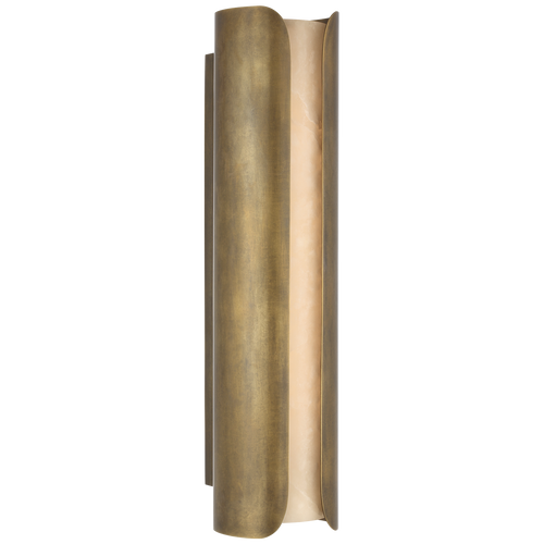 Armise 29" Sconce | Mottled Brass | Alabaster