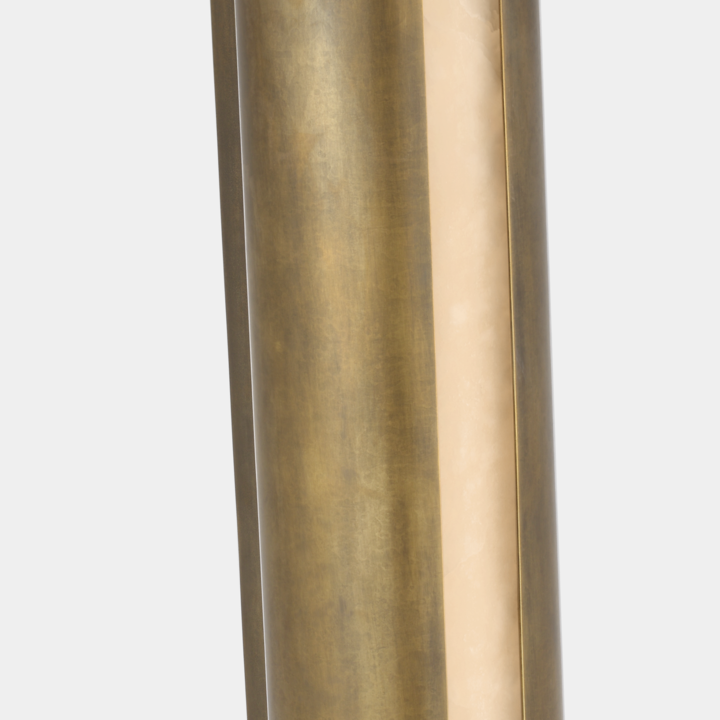 Armise 29" Sconce | Mottled Brass | Alabaster