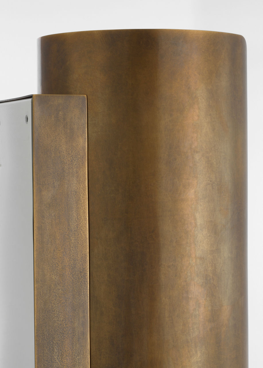 Armise 29" Sconce | Mottled Brass | Alabaster