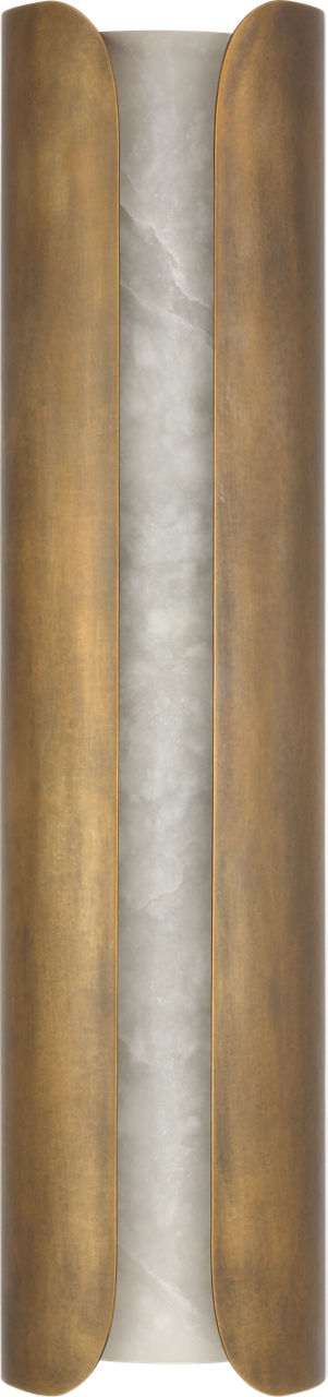 Armise 29" Sconce | Mottled Brass | Alabaster