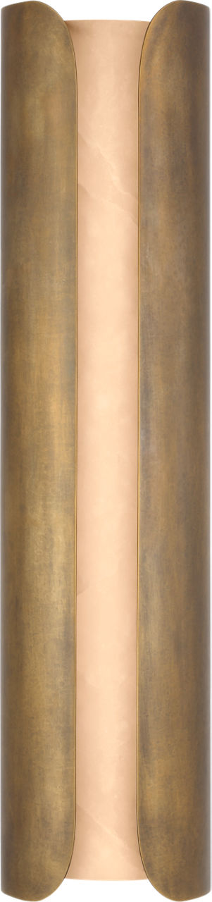 Armise 29" Sconce | Mottled Brass | Alabaster
