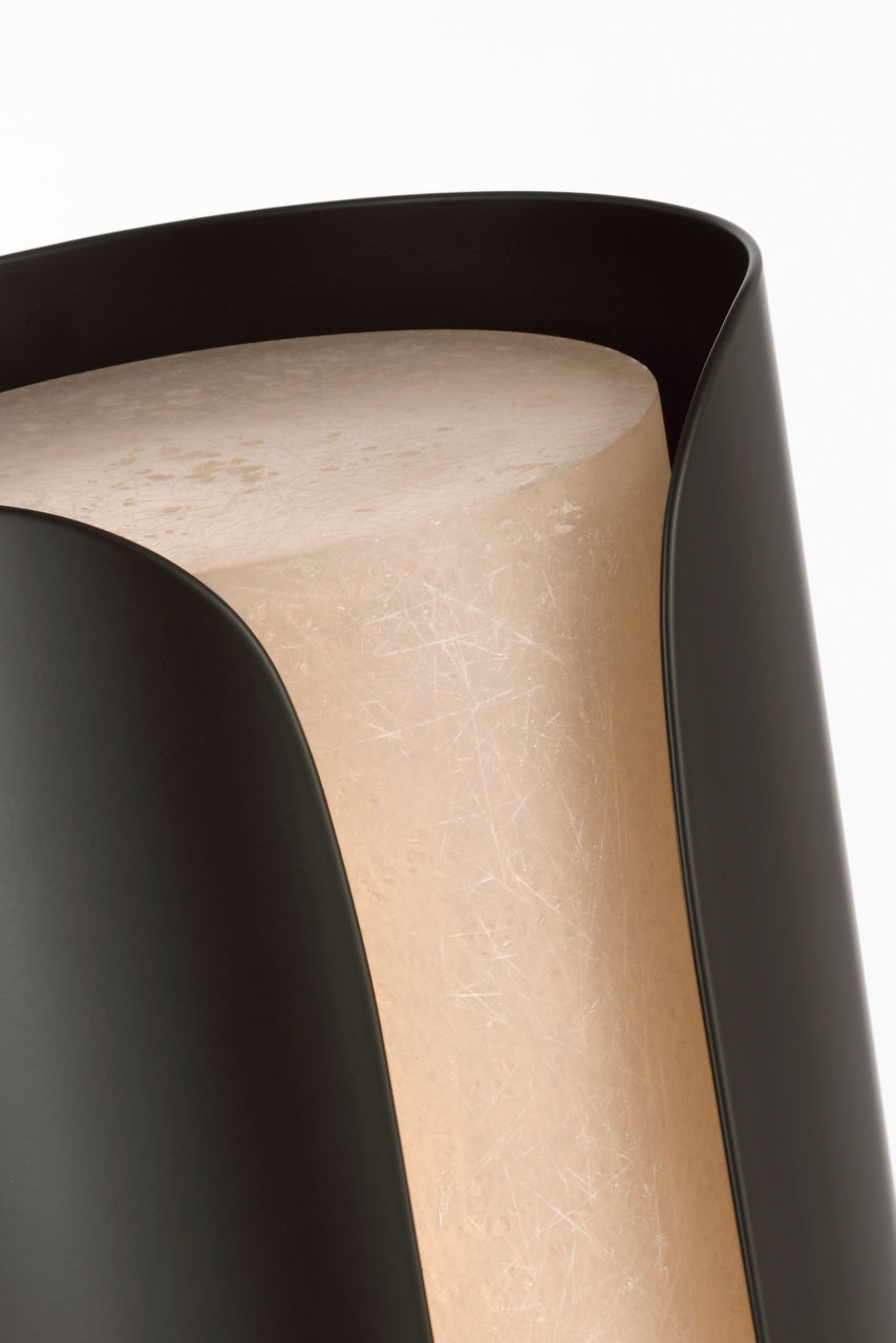 Armise 29" Sconce | Matte Carbon | Nova Frost