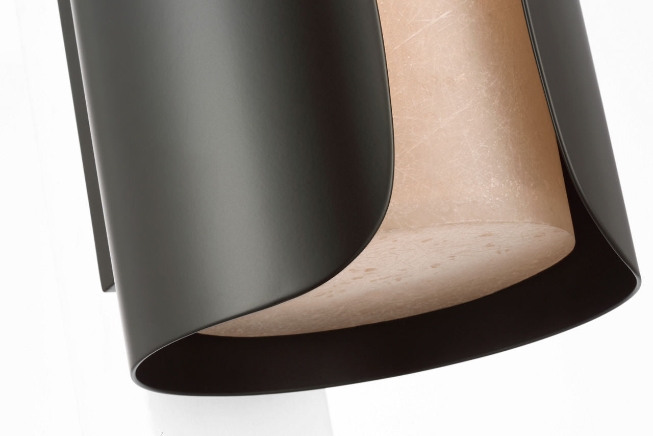 Armise 29" Sconce | Matte Carbon | Nova Frost