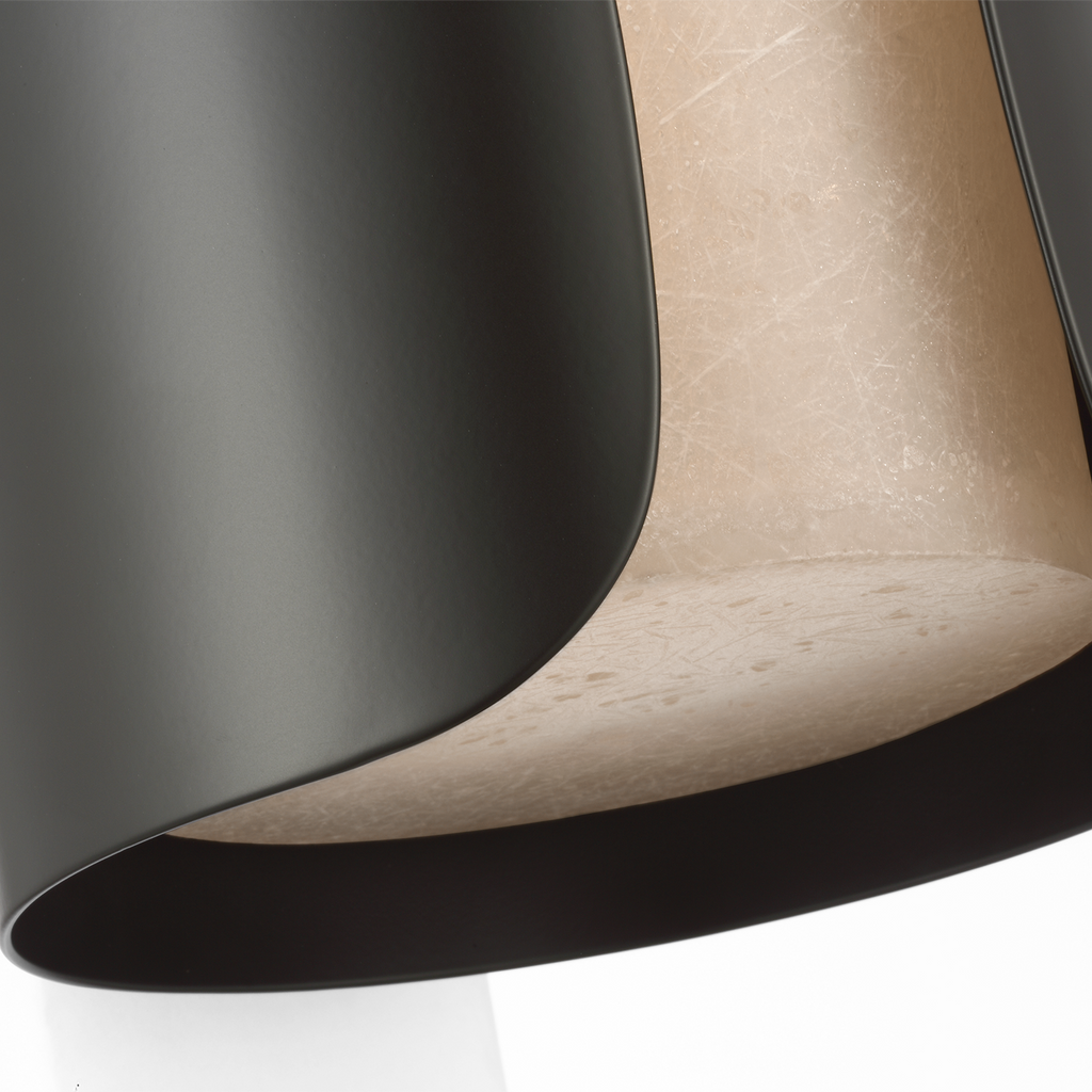 Armise 29" Sconce | Matte Carbon | Nova Frost