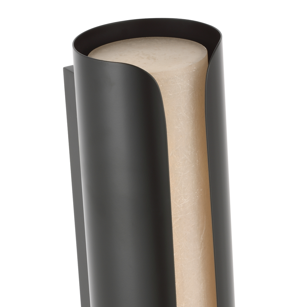 Armise 29" Sconce | Matte Carbon | Nova Frost