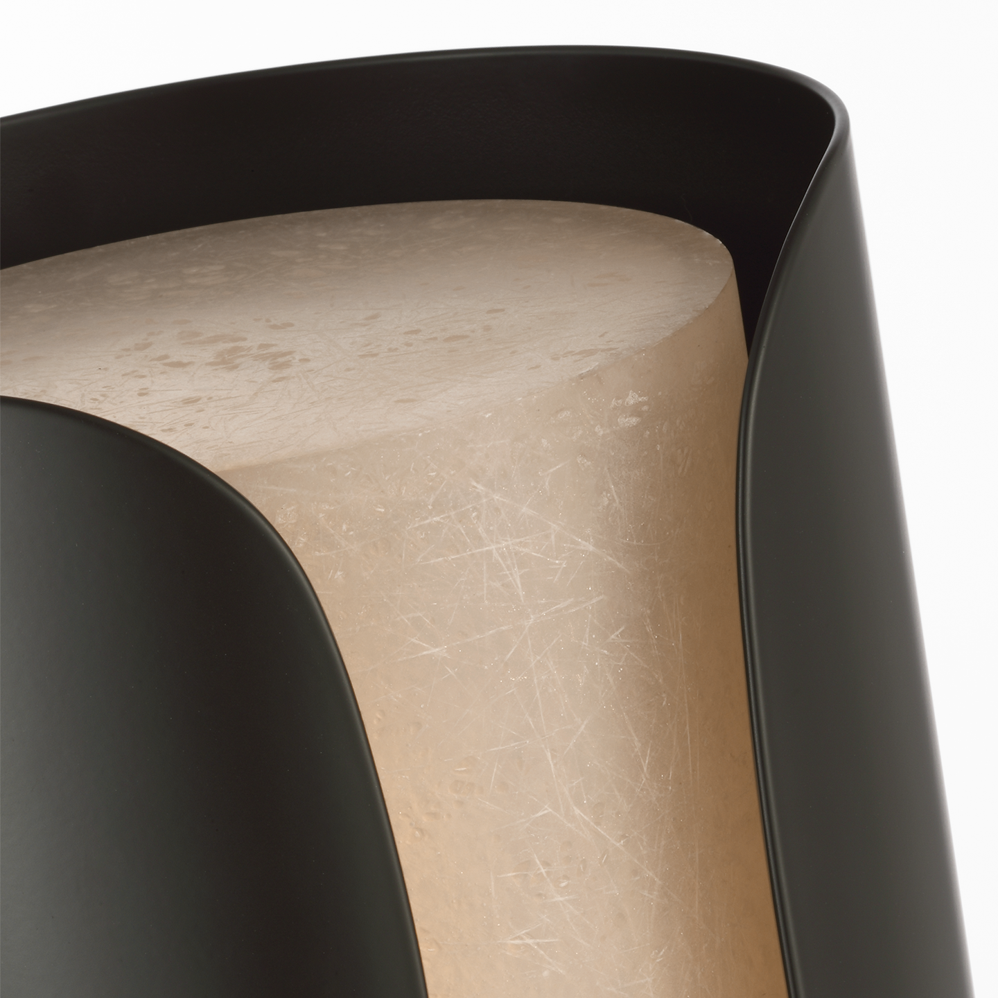 Armise 29" Sconce | Matte Carbon | Nova Frost