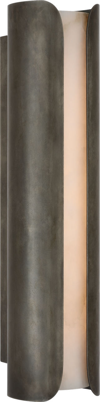Armise 29" Sconce | Mottled Pewter | Alabaster