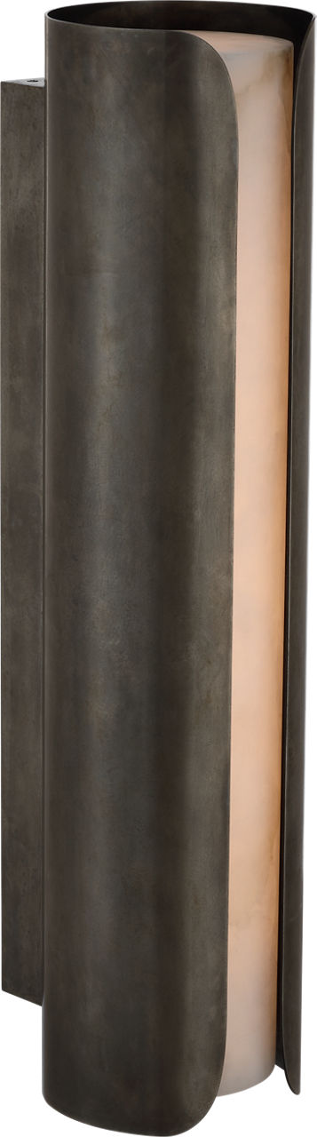 Armise 29" Sconce | Mottled Pewter | Alabaster