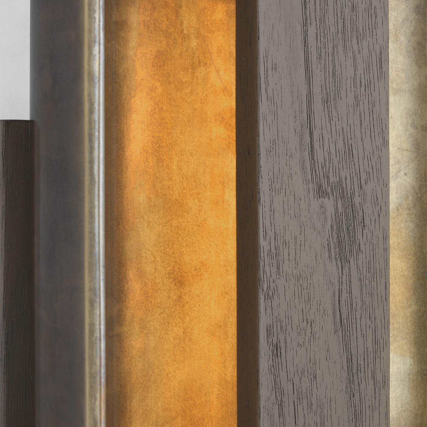 Remi 18" Sconce | Mottled Brass and Warm Walnut