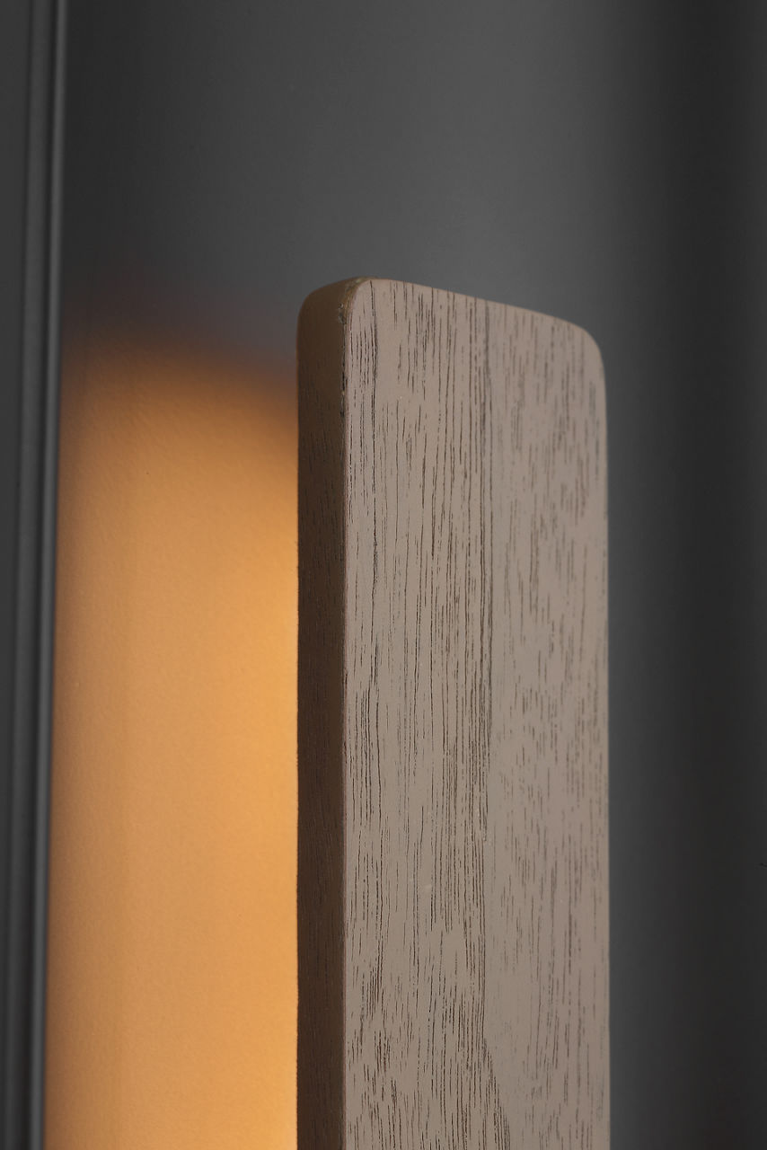 Remi 18" Sconce | Matte Carbon and Warm Walnut