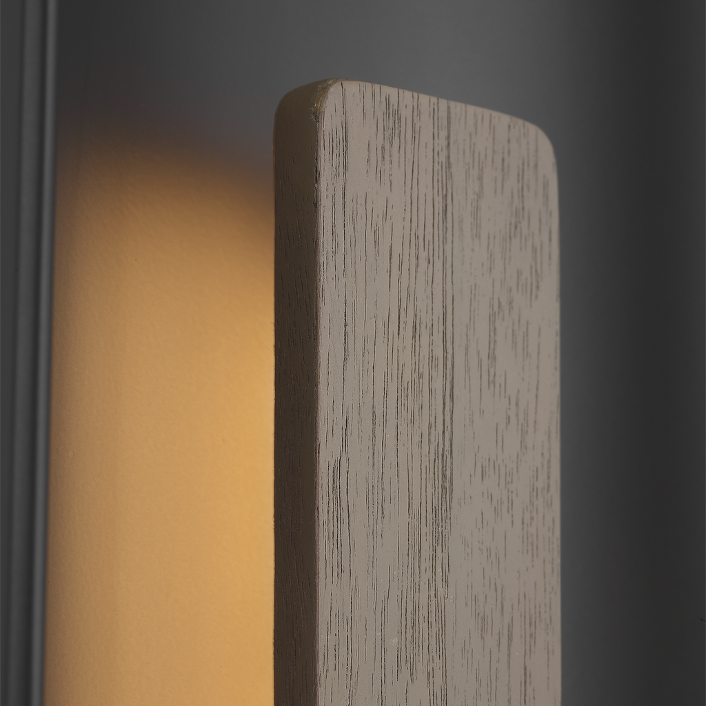 Remi 18" Sconce | Matte Carbon and Warm Walnut