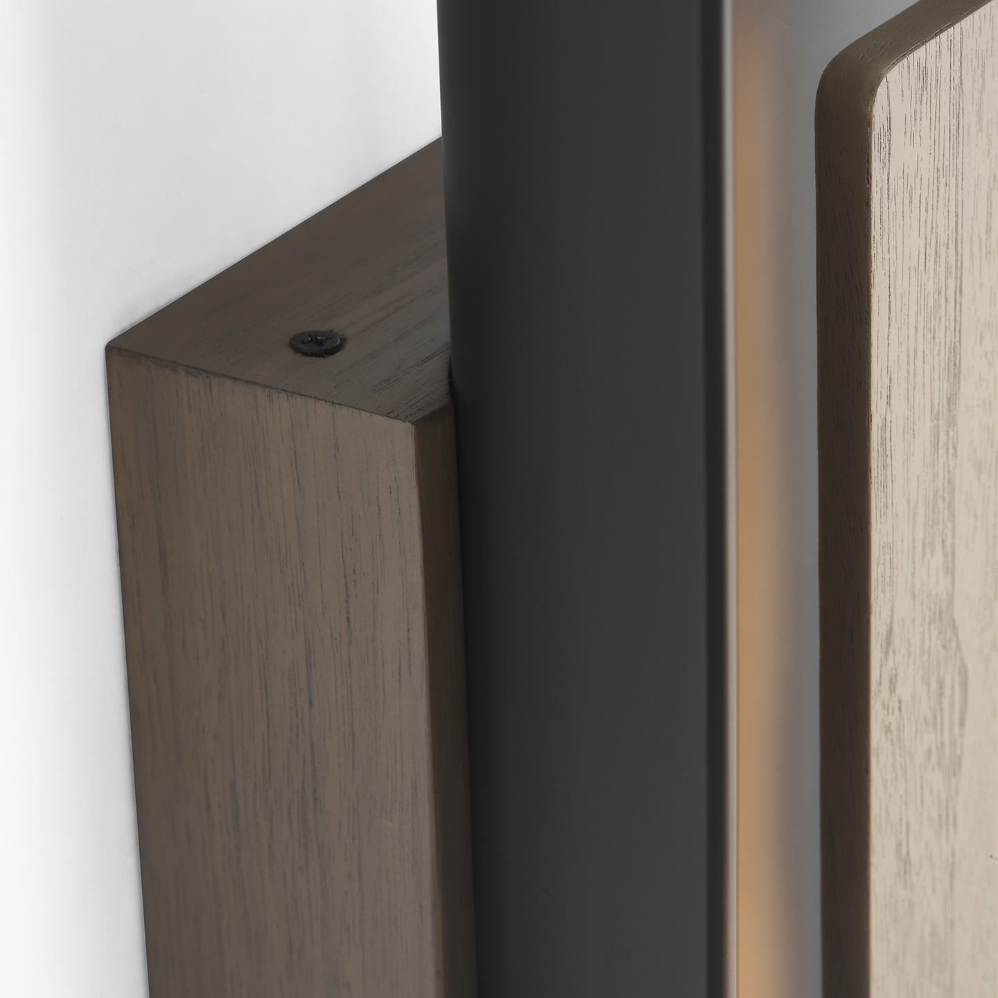 Remi 18" Sconce | Matte Carbon and Warm Walnut