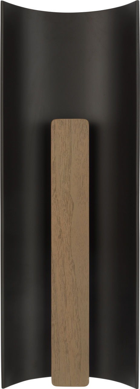 Remi 18" Sconce | Matte Carbon and Warm Walnut