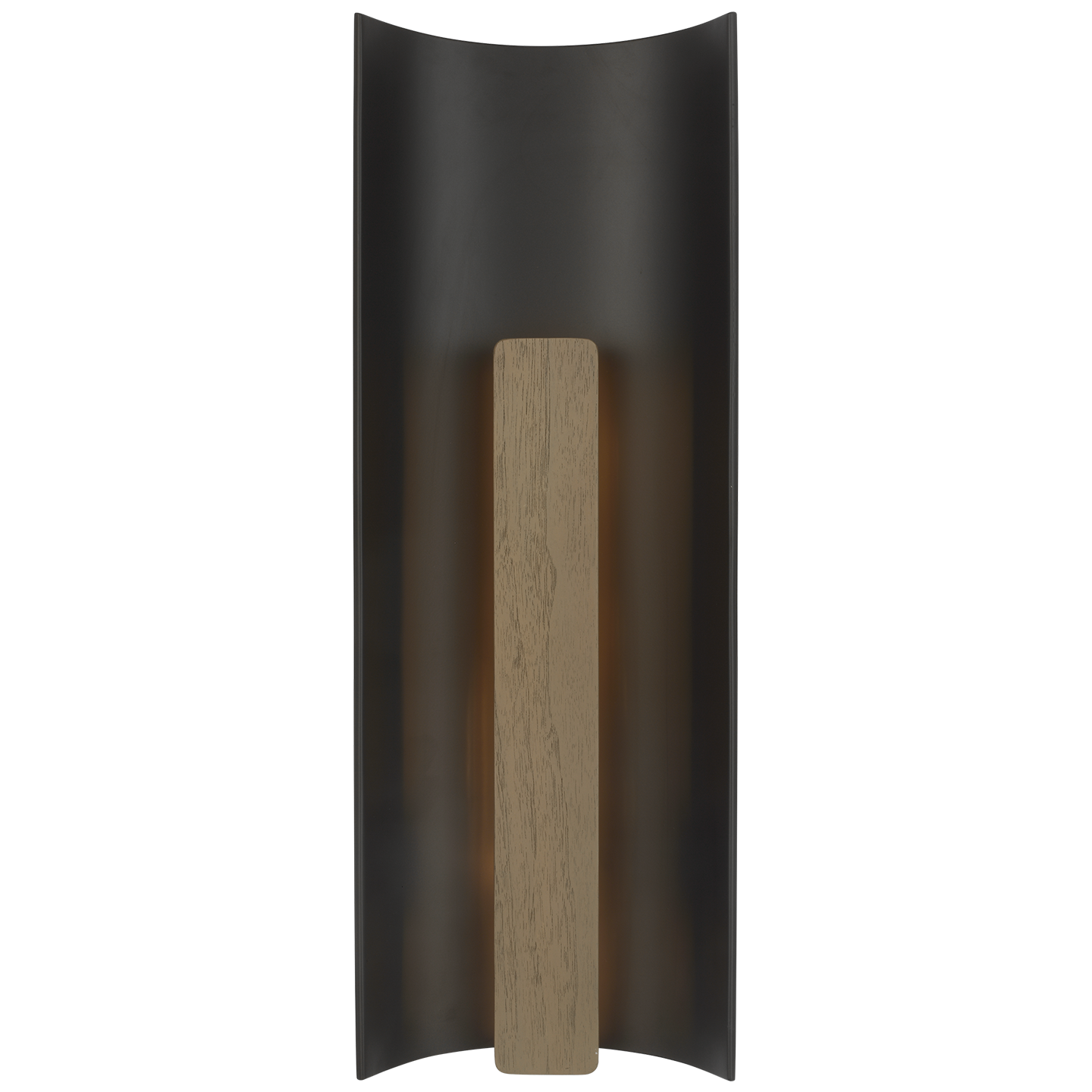 Remi 18" Sconce | Matte Carbon and Warm Walnut