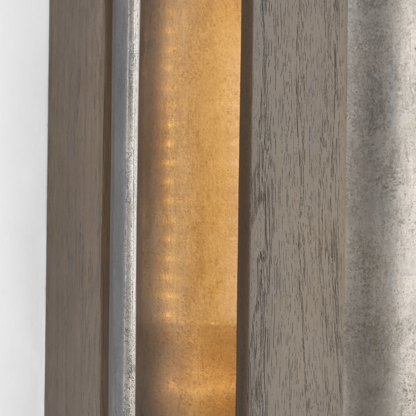 Remi 18" Sconce | Mottled Pewter and Warm Walnut