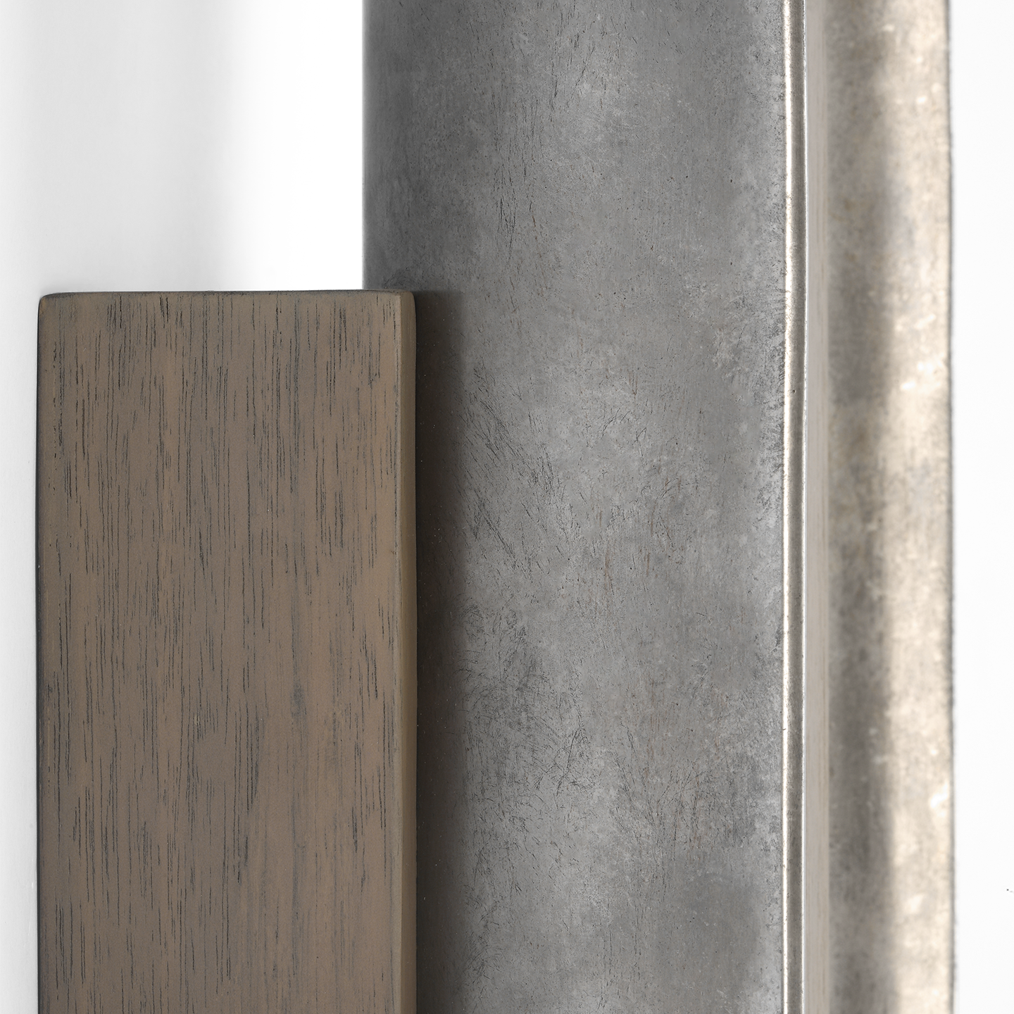 Remi 18" Sconce | Mottled Pewter and Warm Walnut