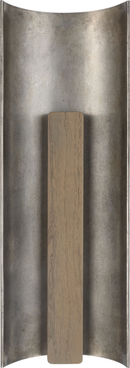 Remi 18" Sconce | Mottled Pewter and Warm Walnut
