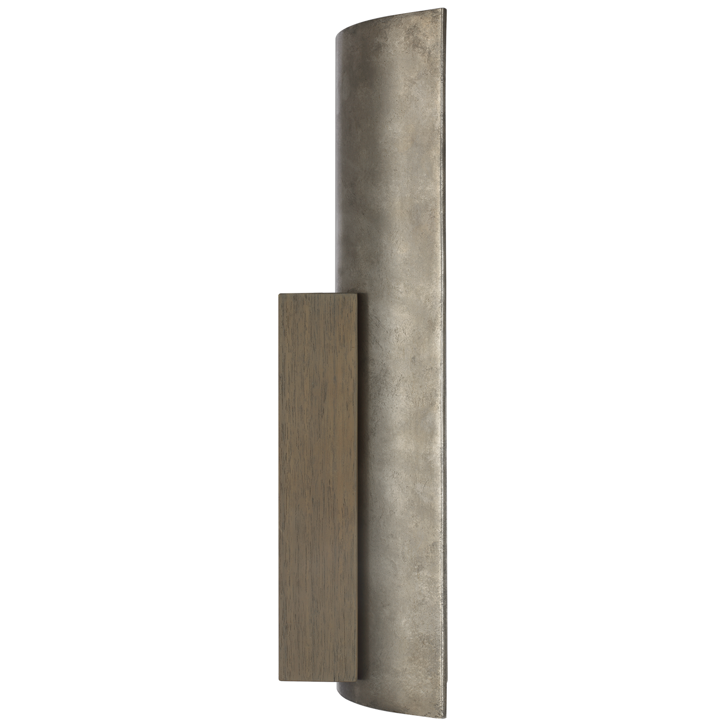 Remi 18" Sconce | Mottled Pewter and Warm Walnut