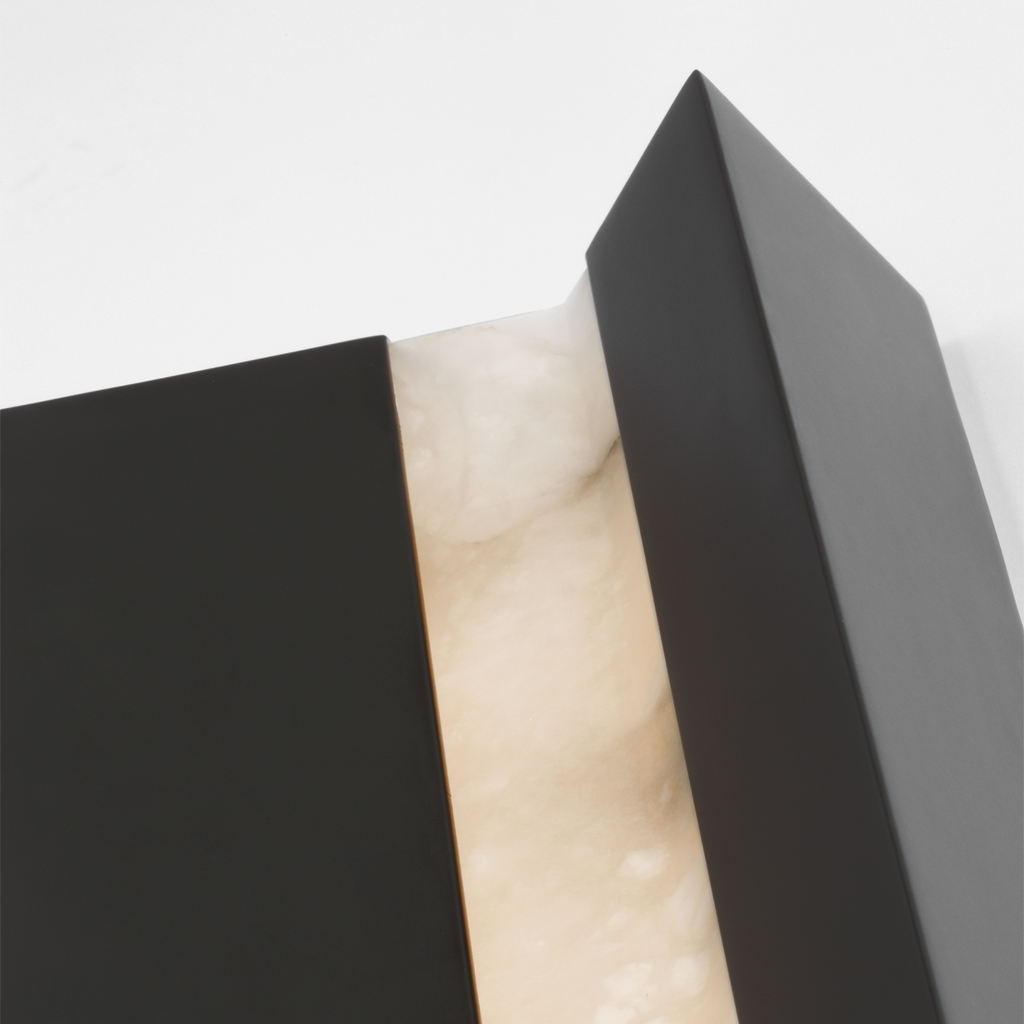 Austera 20" Sconce | Matte Carbon | Alabaster
