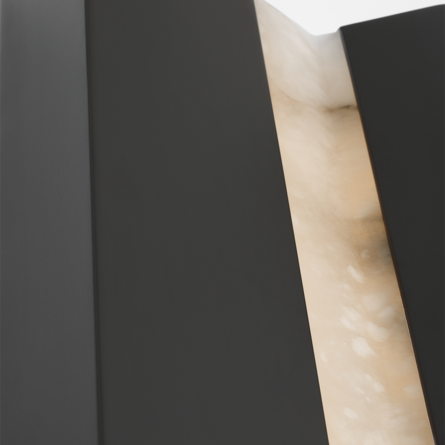 Austera 20" Sconce | Matte Carbon | Alabaster