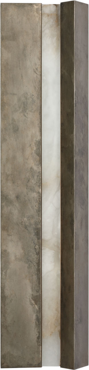 Austera 32" Sconce | Mottled Pewter | Alabaster