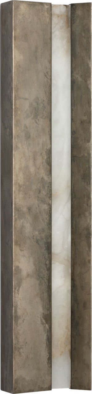 Austera 32" Sconce | Mottled Pewter | Alabaster