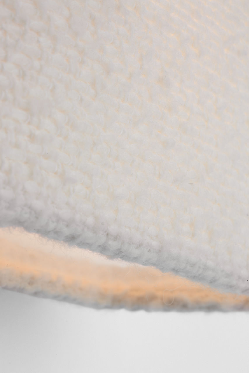 Fumar 23" Tail Sconce | Ridged Tombac | BouclÃ© Shade