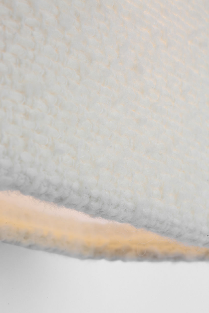 Fumar 23" Tail Sconce | Ridged Tombac | BouclÃ© Shade