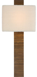 Fumar 23" Tail Sconce | Ridged Tombac | BouclÃ© Shade