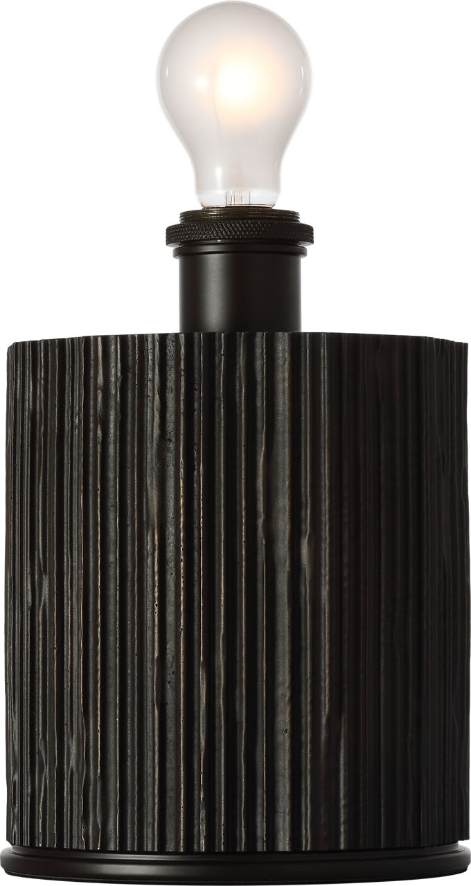 Fumar 18" Table Lamp | Ridged Carbon | BouclÃ© Shade