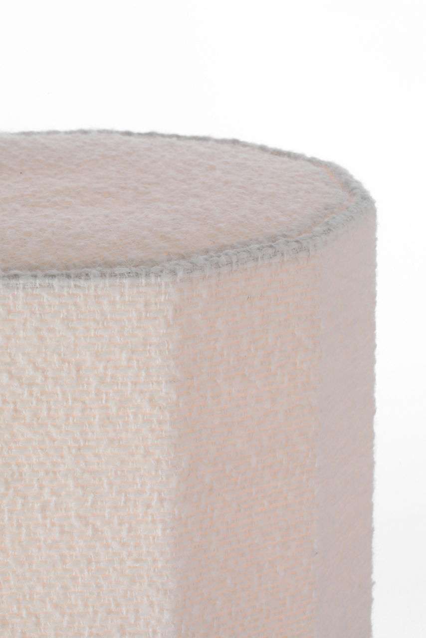 Fumar 18" Table Lamp | Ridged Tombac | BouclÃ© Shade