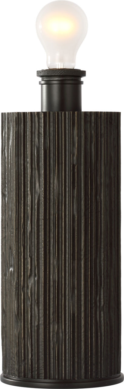 Fumar 24" Table Lamp | Ridged Carbon | BouclÃ© Shade