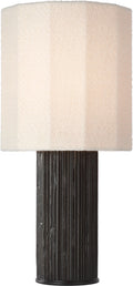 Fumar 24" Table Lamp | Ridged Carbon | BouclÃ© Shade