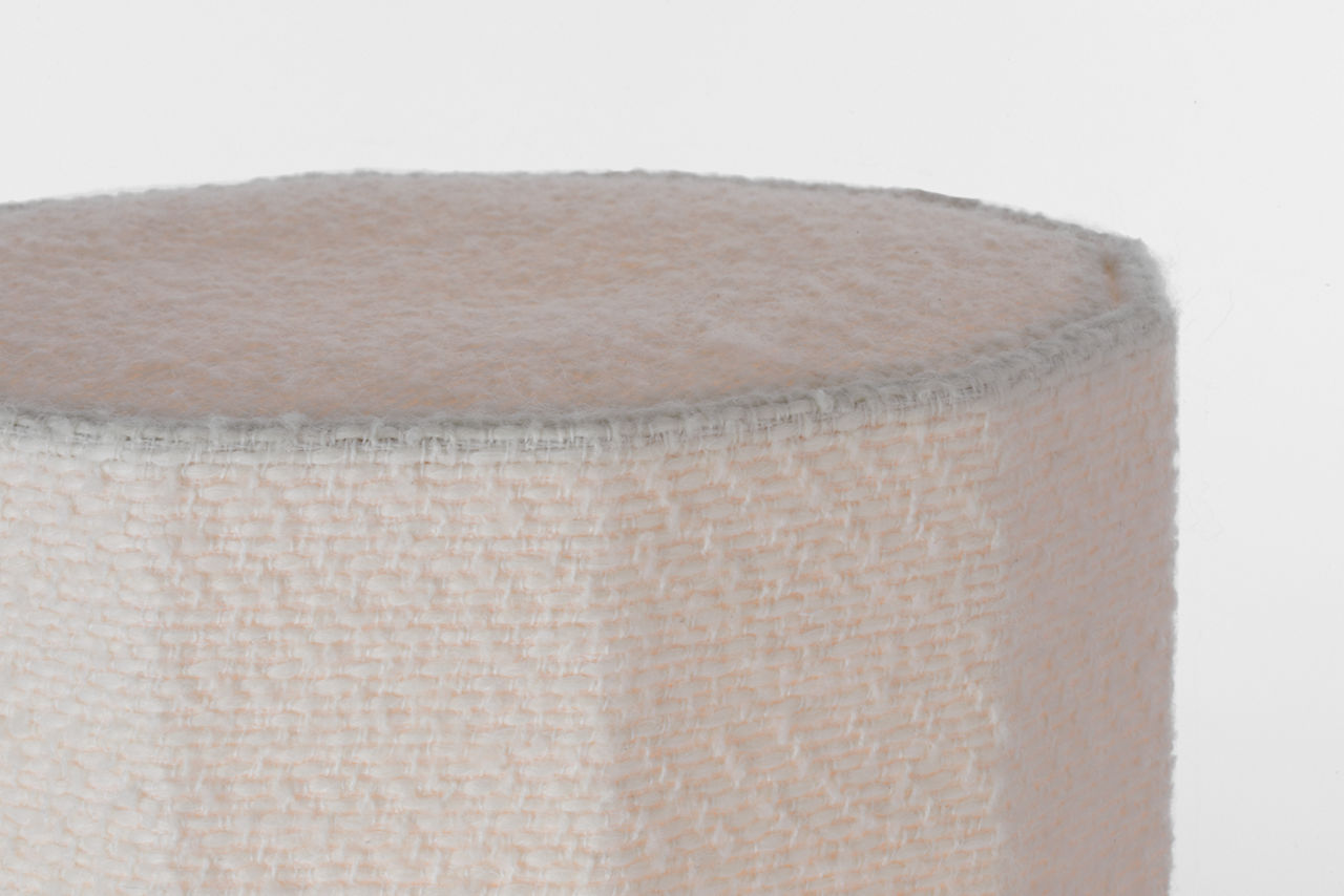 Fumar 24" Table Lamp | Ridged Graphite | BouclÃ© Shade
