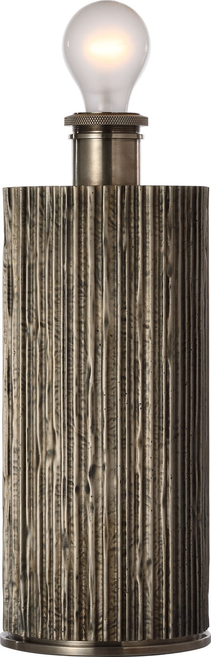 Fumar 24" Table Lamp | Ridged Graphite | BouclÃ© Shade