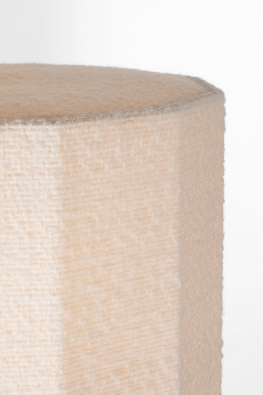 Fumar 29" Table Lamp | Ridged Carbon | BouclÃ© Shade