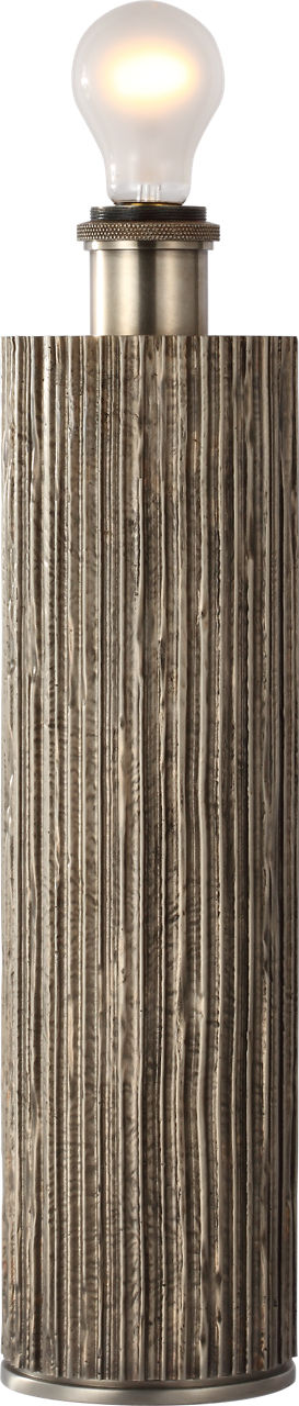 Fumar 29" Table Lamp | Ridged Graphite | BouclÃ© Shade