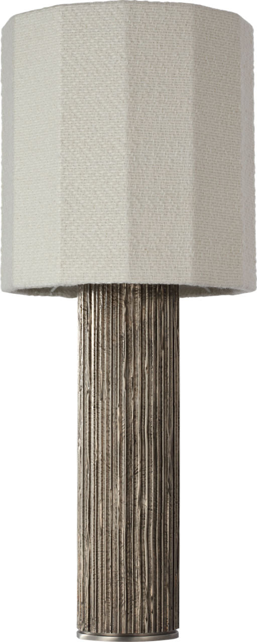 Fumar 29" Table Lamp | Ridged Graphite | BouclÃ© Shade
