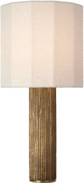 Fumar 29" Table Lamp | Ridged Tombac | BouclÃ© Shade