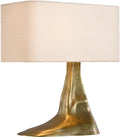 Terra-Forma 23" Right Table Lamp | Museum Brass | Boucle Shade