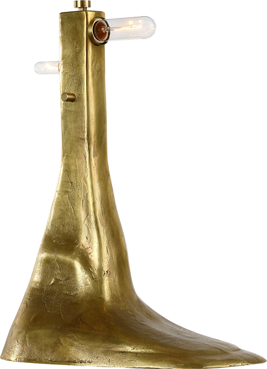 Terra-Forma 23" Right Table Lamp | Museum Brass | Boucle Shade