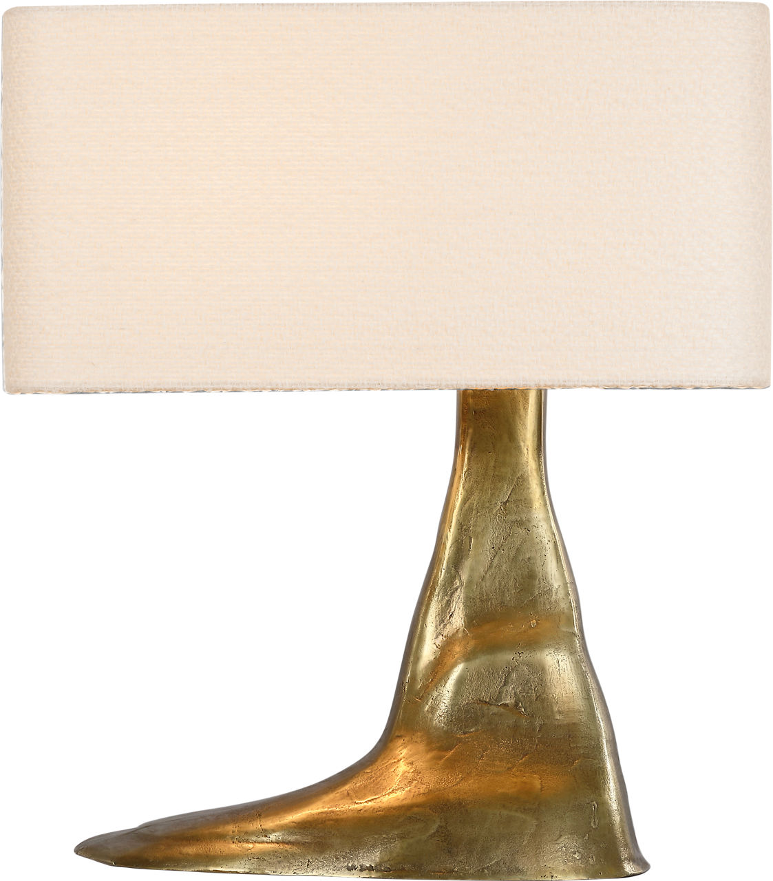 Terra-Forma 23" Right Table Lamp | Museum Brass | Boucle Shade