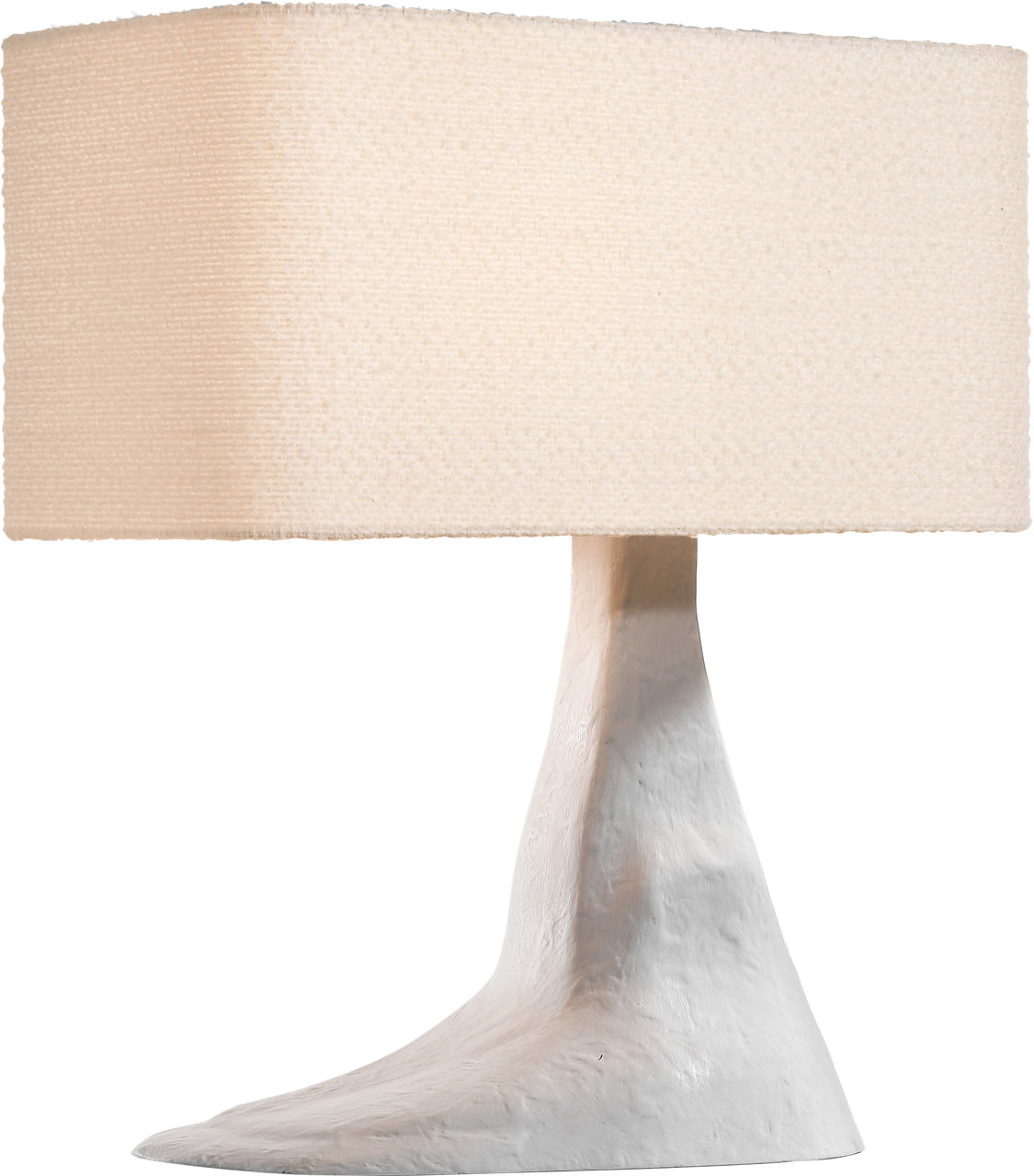 Terra-Forma 23" Right Table Lamp | Plaster White | Boucle Shade