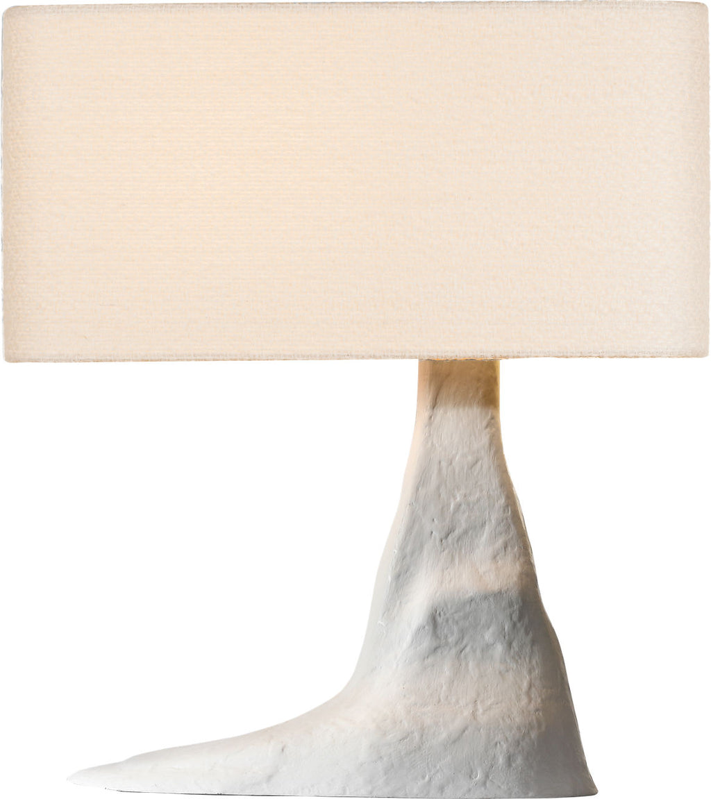 Terra-Forma 23" Right Table Lamp | Plaster White | Boucle Shade