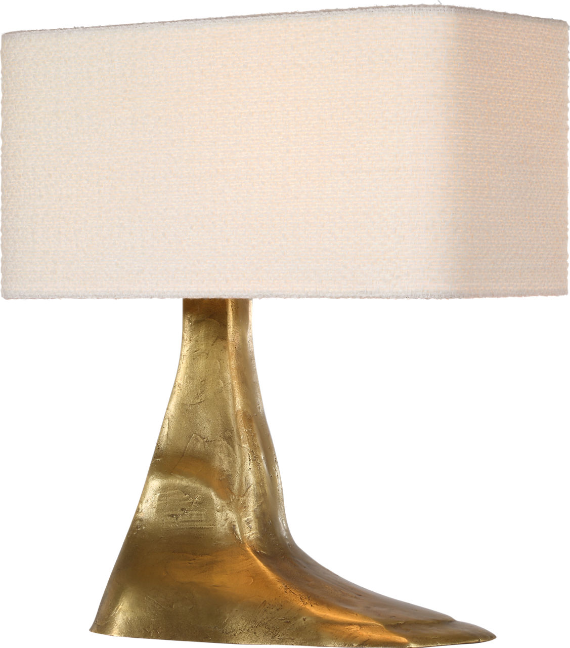 Terra-Forma 23" Left Table Lamp | Museum Brass | Boucle Shade